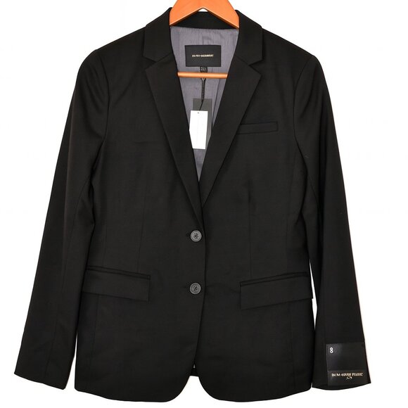 Banana Republic jacket womens 8 black business casual classic two button blazer - Picture 3 of 11